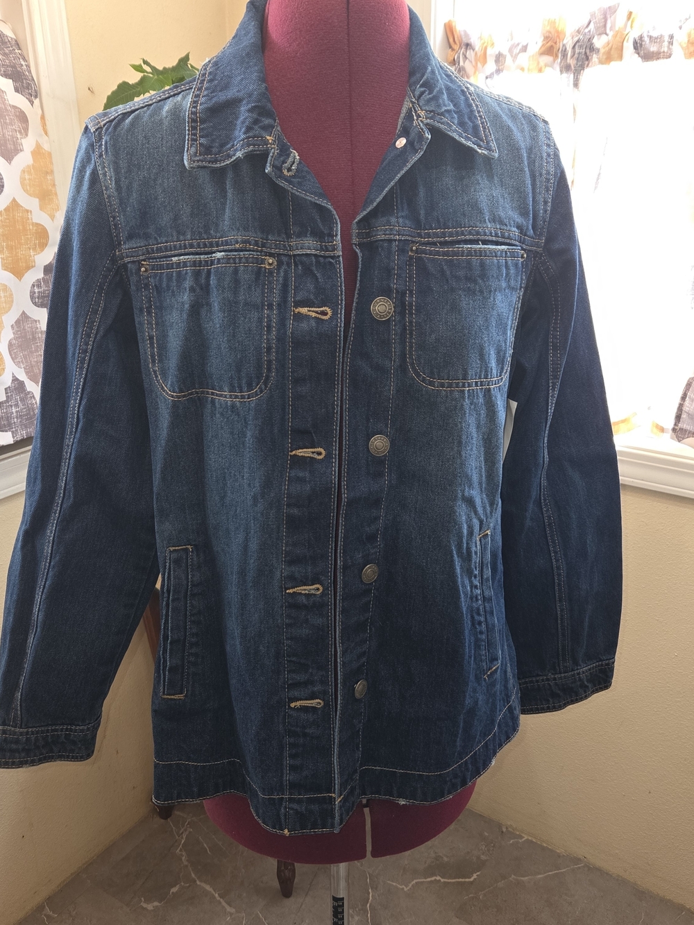 NWT, Curve Appeal Denim Jacket - Blue Jean Jacket Size M. GGCP - Picture 2 of 10